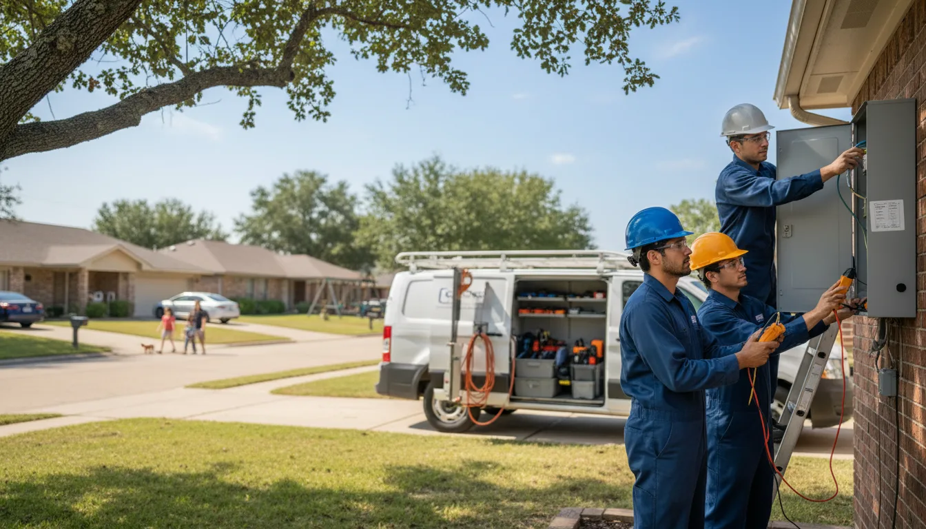 Certified electrician providing emergency electrical services in Trophy Club, TX